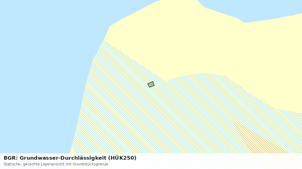 Statische Kartenansicht: BGR: Grundwasser-Durchlässigkeit (HÜK250)