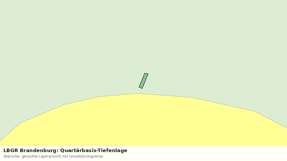 Statische Kartenansicht: LBGR Brandenburg: Quartärbasis-Tiefenlage