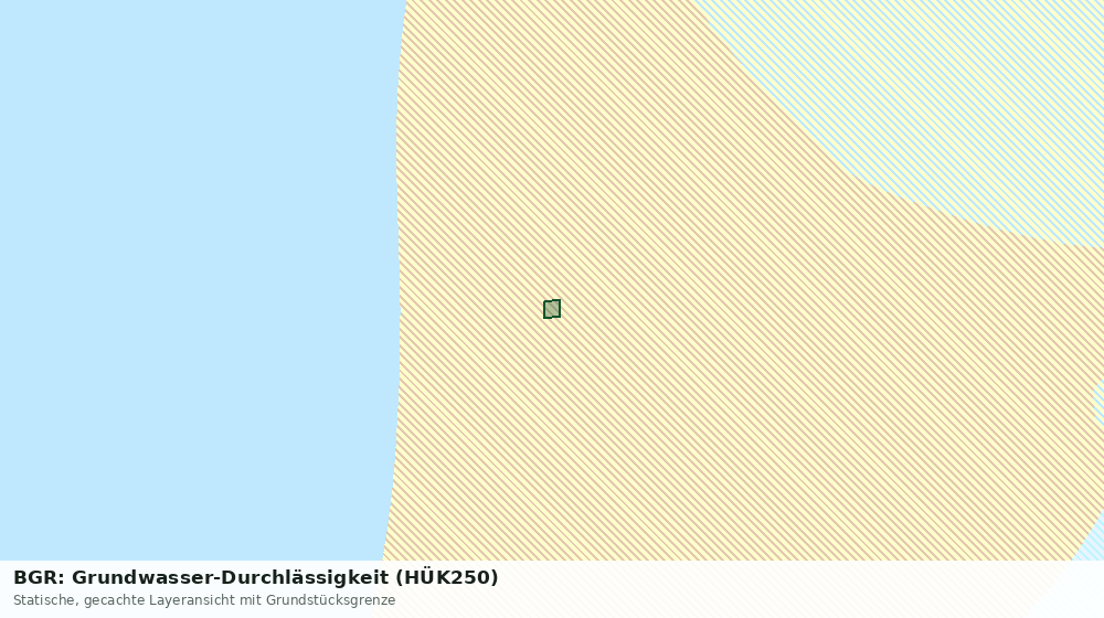 Statische Kartenansicht: BGR: Grundwasser-Durchlässigkeit (HÜK250)