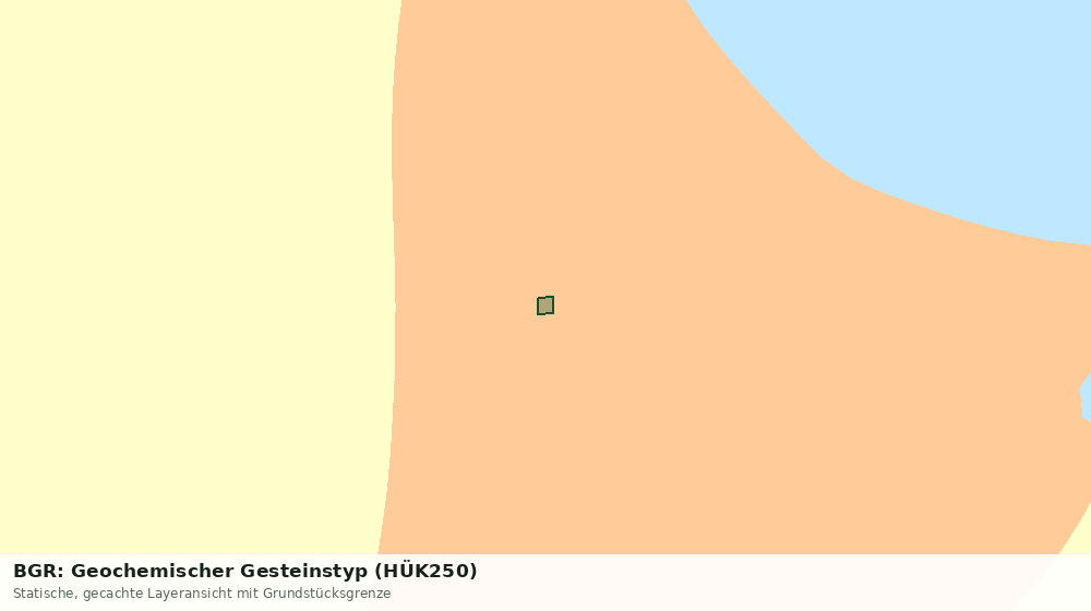 Statische Kartenansicht: BGR: Geochemischer Gesteinstyp (HÜK250)