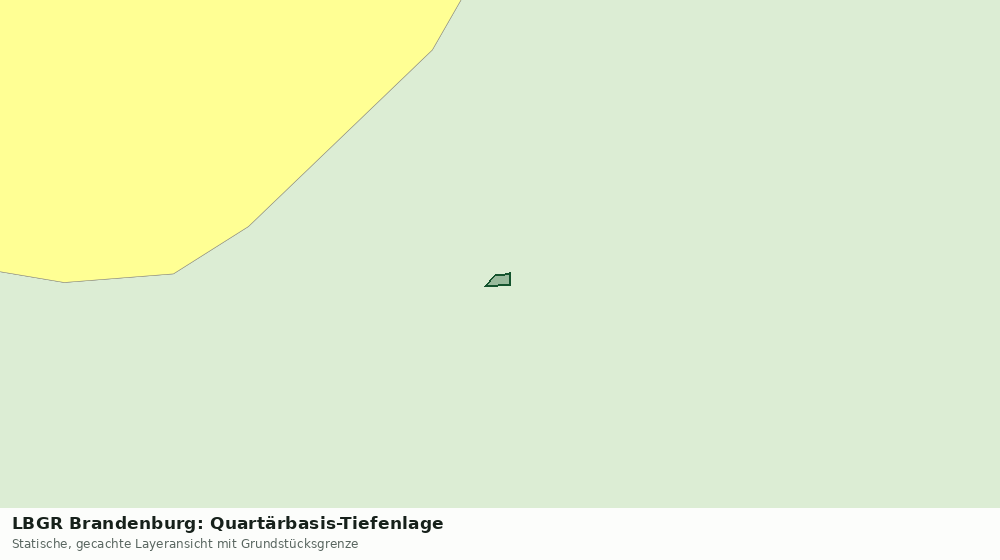 Statische Kartenansicht: LBGR Brandenburg: Quartärbasis-Tiefenlage