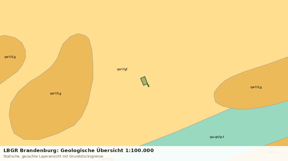 Statische Kartenansicht: LBGR Brandenburg: Geologische Übersicht 1:100.000