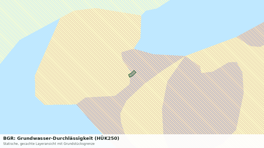 Statische Kartenansicht: BGR: Grundwasser-Durchlässigkeit (HÜK250)