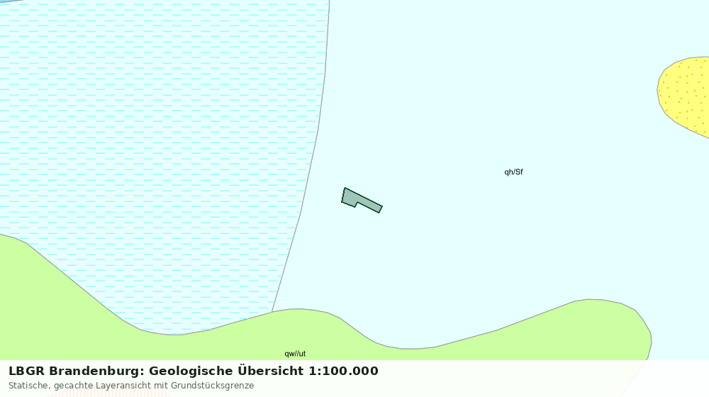 Statische Kartenansicht: LBGR Brandenburg: Geologische Übersicht 1:100.000