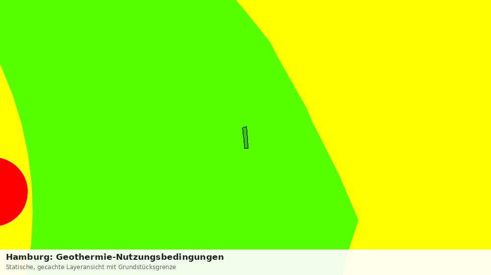 Statische Kartenansicht: Hamburg: Geothermie-Nutzungsbedingungen