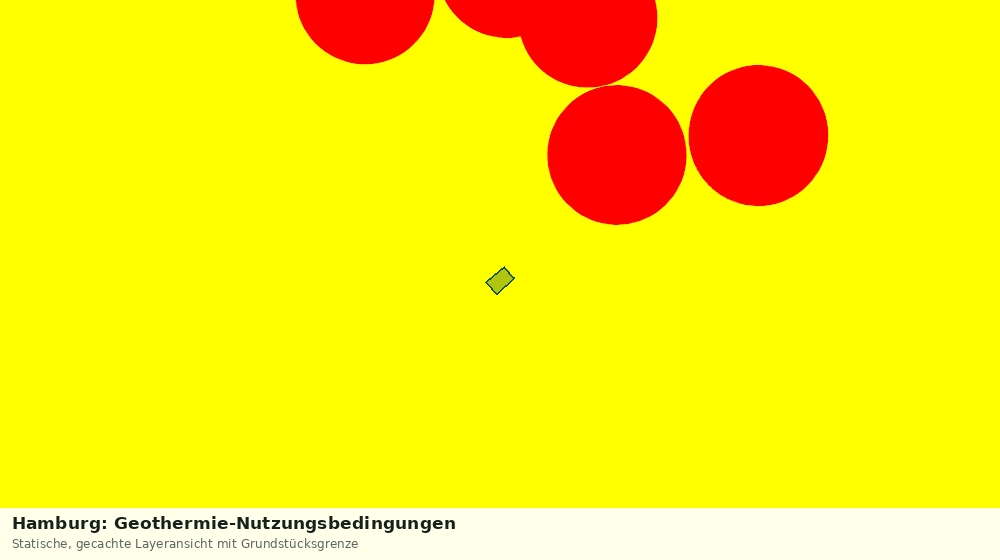 Statische Kartenansicht: Hamburg: Geothermie-Nutzungsbedingungen