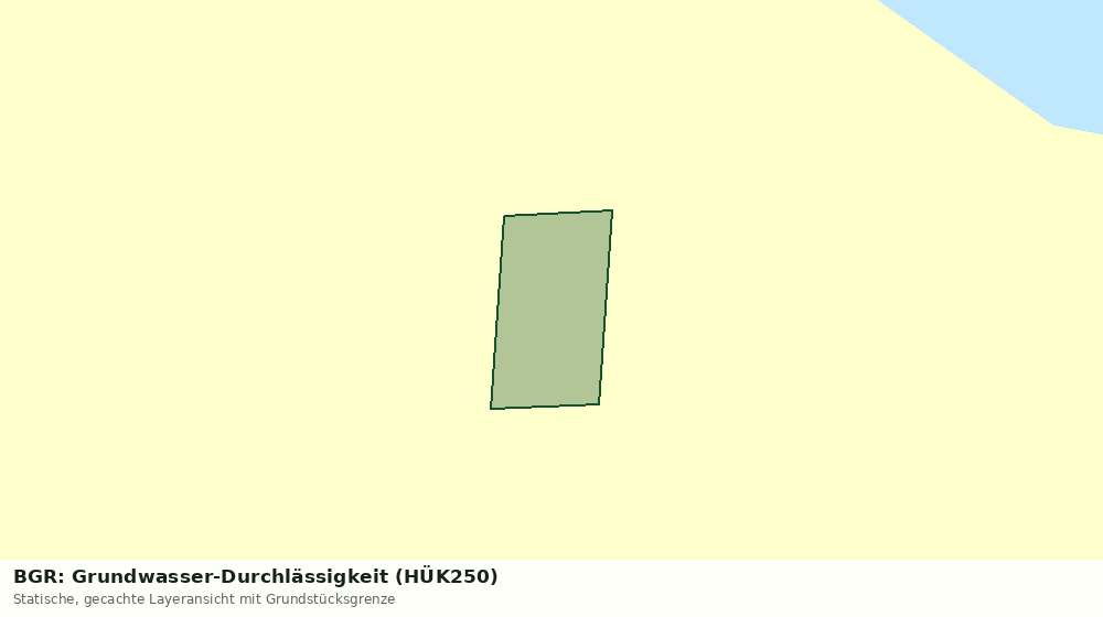 Statische Kartenansicht: BGR: Grundwasser-Durchlässigkeit (HÜK250)