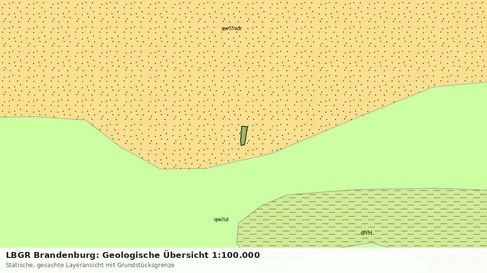 Statische Kartenansicht: LBGR Brandenburg: Geologische Übersicht 1:100.000