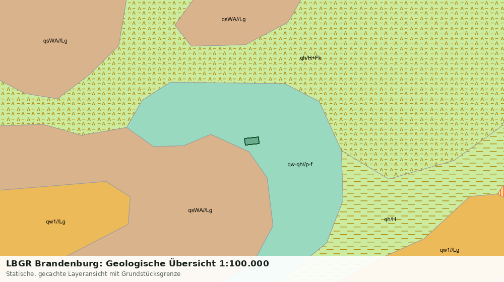 Statische Kartenansicht: LBGR Brandenburg: Geologische Übersicht 1:100.000