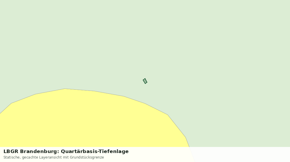 Statische Kartenansicht: LBGR Brandenburg: Quartärbasis-Tiefenlage
