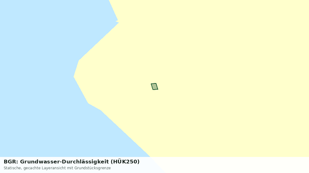 Statische Kartenansicht: BGR: Grundwasser-Durchlässigkeit (HÜK250)