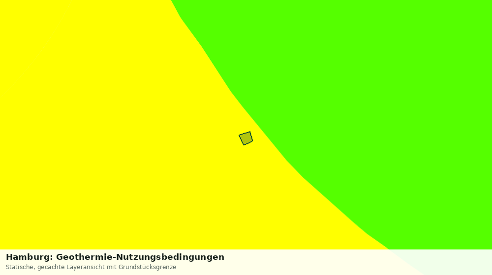 Statische Kartenansicht: Hamburg: Geothermie-Nutzungsbedingungen