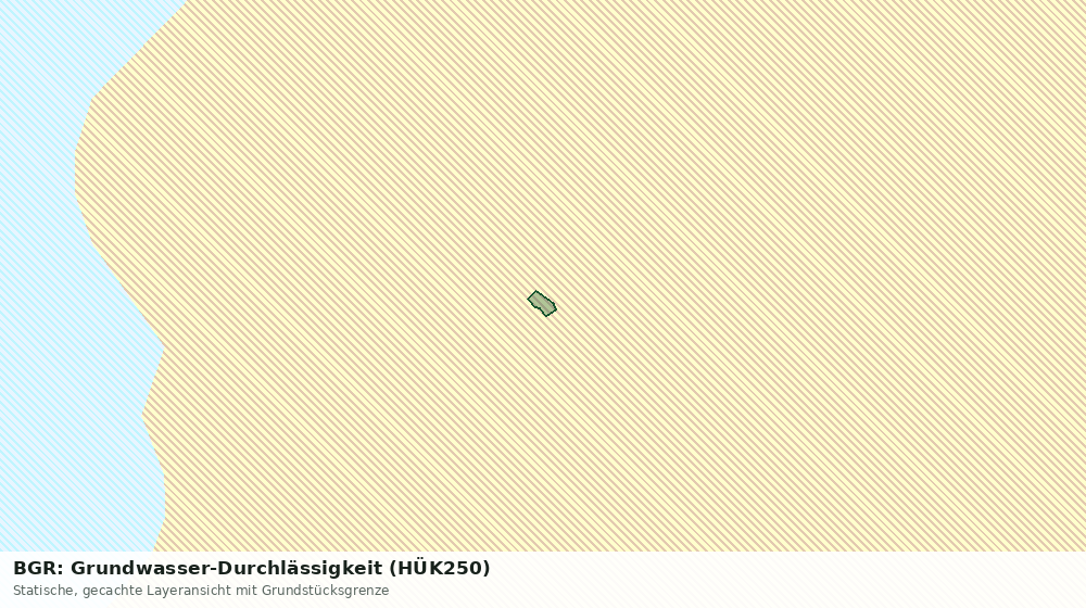 Statische Kartenansicht: BGR: Grundwasser-Durchlässigkeit (HÜK250)