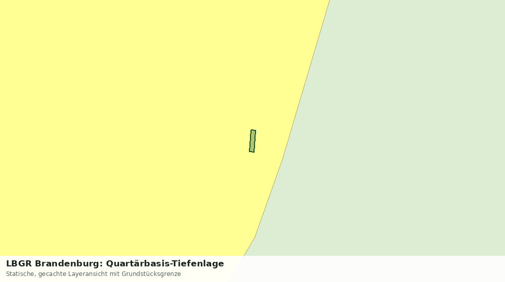 Statische Kartenansicht: LBGR Brandenburg: Quartärbasis-Tiefenlage