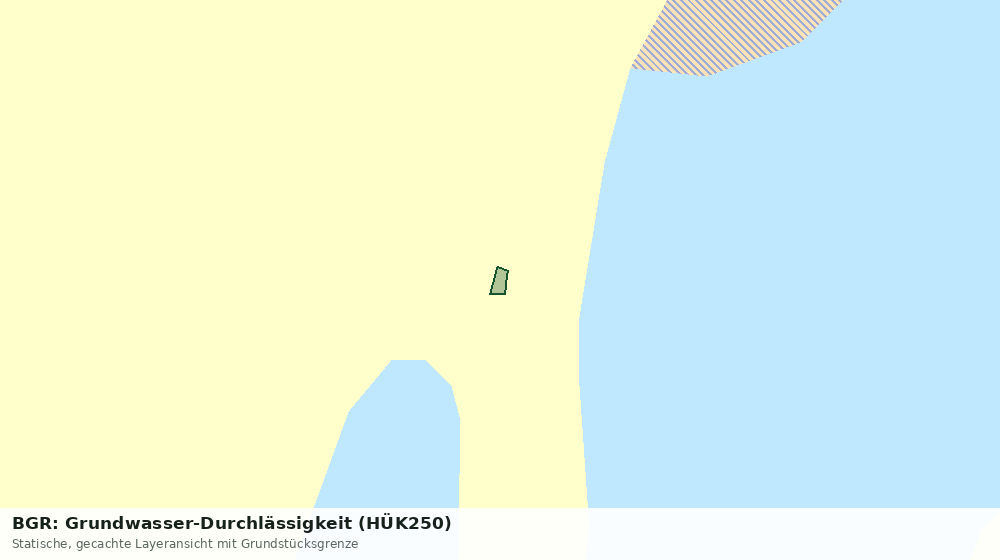 Statische Kartenansicht: BGR: Grundwasser-Durchlässigkeit (HÜK250)