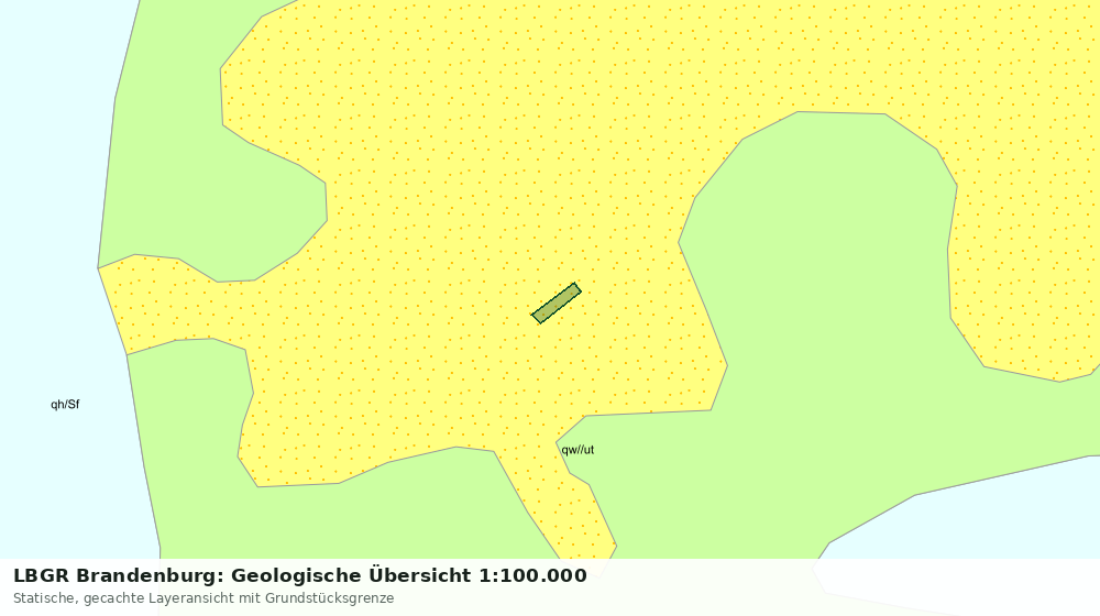 Statische Kartenansicht: LBGR Brandenburg: Geologische Übersicht 1:100.000