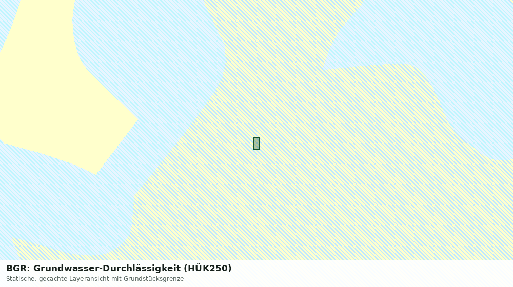 Statische Kartenansicht: BGR: Grundwasser-Durchlässigkeit (HÜK250)