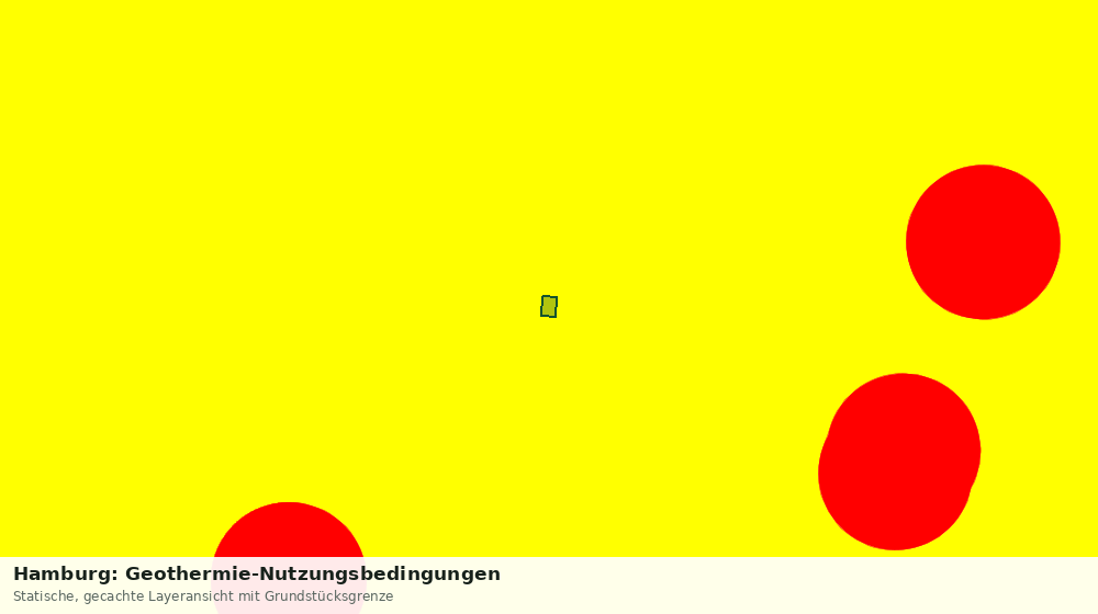 Statische Kartenansicht: Hamburg: Geothermie-Nutzungsbedingungen