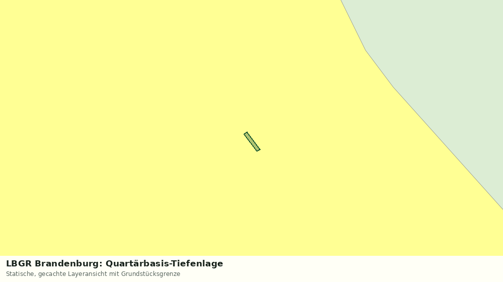 Statische Kartenansicht: LBGR Brandenburg: Quartärbasis-Tiefenlage