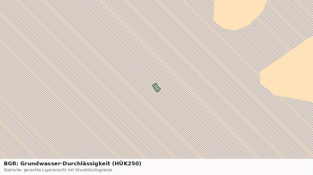 Statische Kartenansicht: BGR: Grundwasser-Durchlässigkeit (HÜK250)