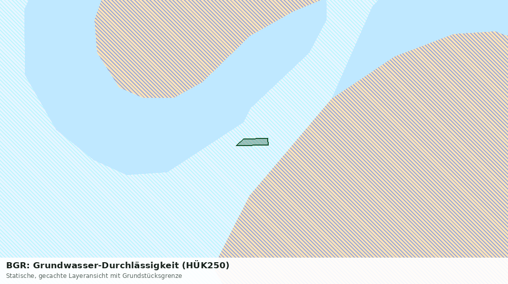 Statische Kartenansicht: BGR: Grundwasser-Durchlässigkeit (HÜK250)