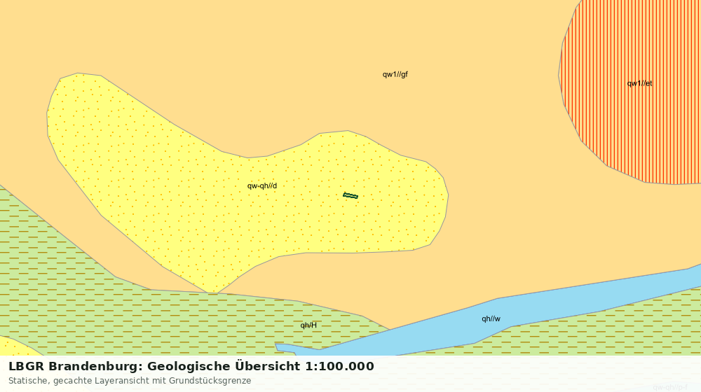 Statische Kartenansicht: LBGR Brandenburg: Geologische Übersicht 1:100.000
