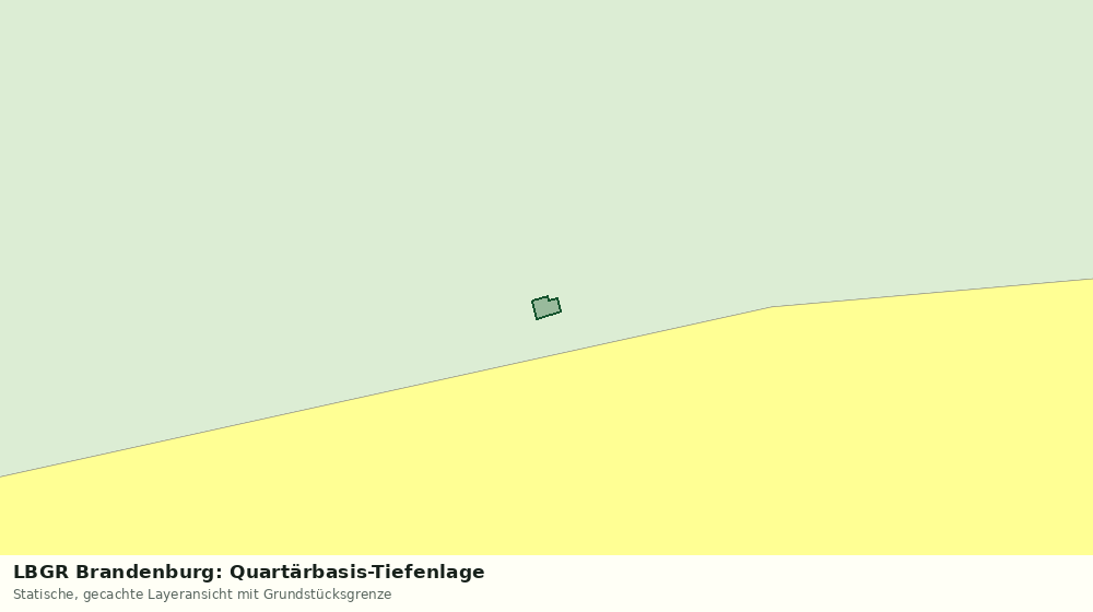 Statische Kartenansicht: LBGR Brandenburg: Quartärbasis-Tiefenlage