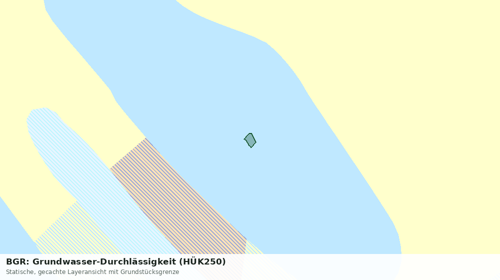 Statische Kartenansicht: BGR: Grundwasser-Durchlässigkeit (HÜK250)