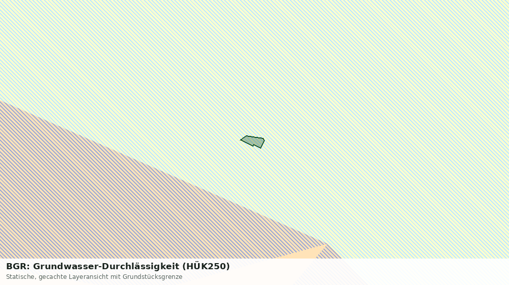 Statische Kartenansicht: BGR: Grundwasser-Durchlässigkeit (HÜK250)
