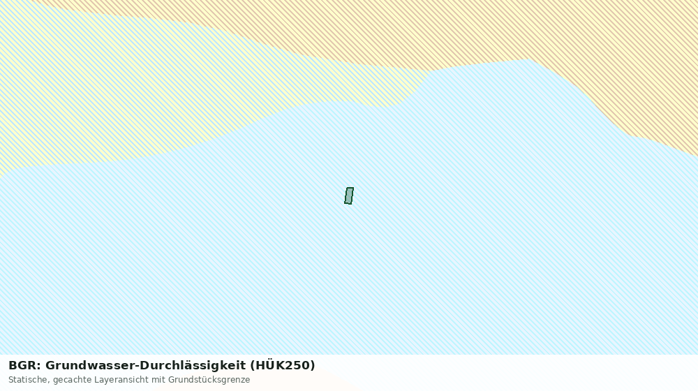 Statische Kartenansicht: BGR: Grundwasser-Durchlässigkeit (HÜK250)