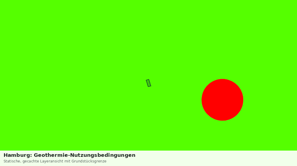Statische Kartenansicht: Hamburg: Geothermie-Nutzungsbedingungen