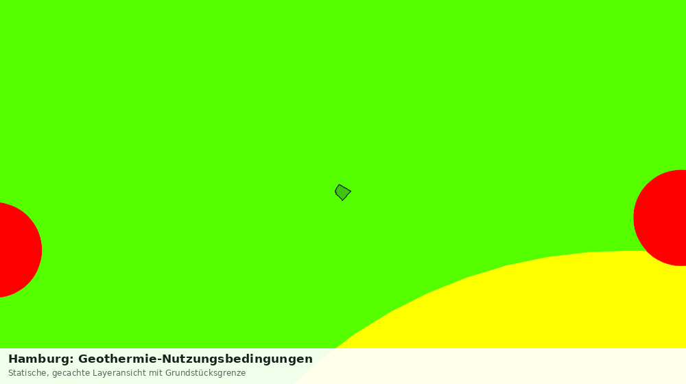 Statische Kartenansicht: Hamburg: Geothermie-Nutzungsbedingungen