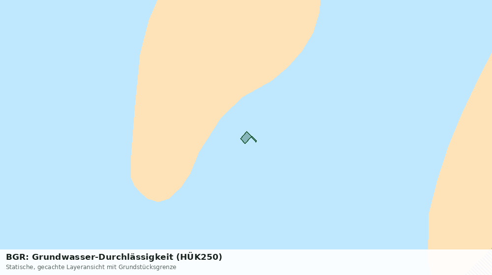 Statische Kartenansicht: BGR: Grundwasser-Durchlässigkeit (HÜK250)