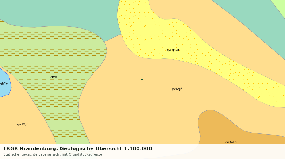 Statische Kartenansicht: LBGR Brandenburg: Geologische Übersicht 1:100.000