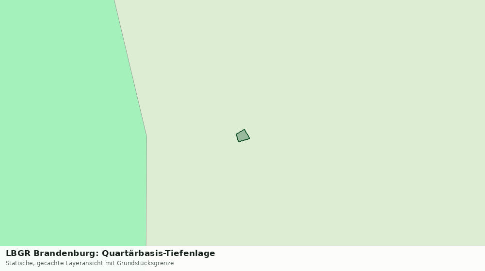 Statische Kartenansicht: LBGR Brandenburg: Quartärbasis-Tiefenlage