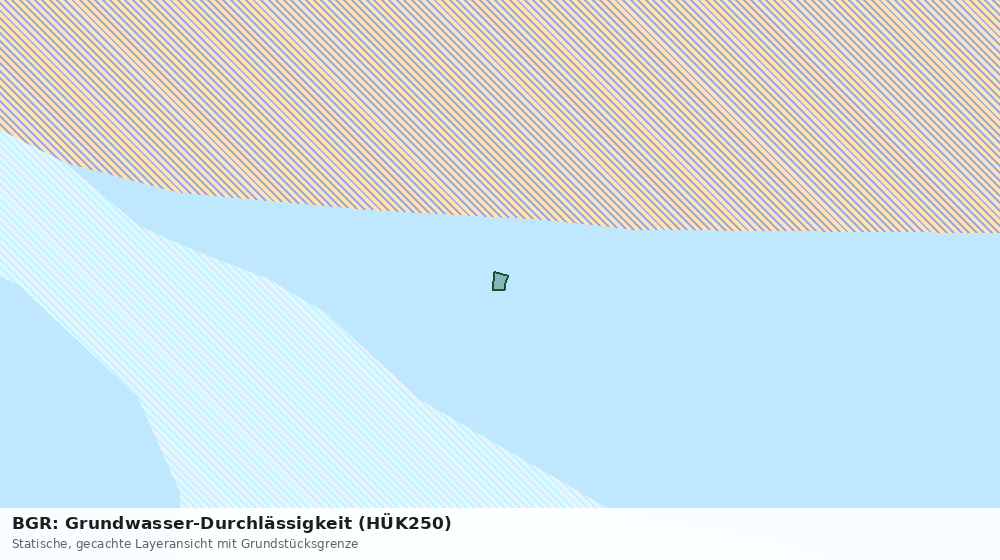 Statische Kartenansicht: BGR: Grundwasser-Durchlässigkeit (HÜK250)