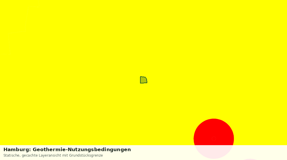 Statische Kartenansicht: Hamburg: Geothermie-Nutzungsbedingungen