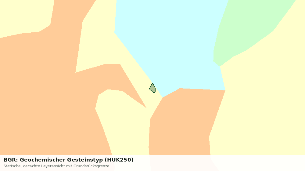 Statische Kartenansicht: BGR: Geochemischer Gesteinstyp (HÜK250)