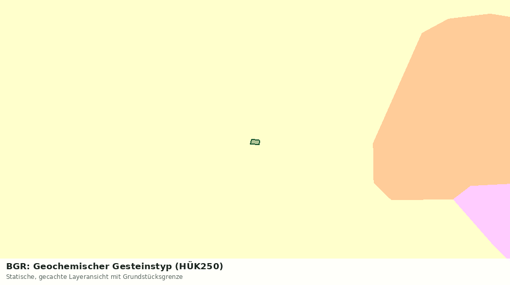 Statische Kartenansicht: BGR: Geochemischer Gesteinstyp (HÜK250)