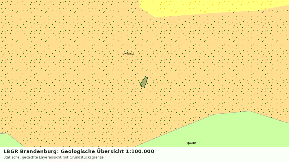 Statische Kartenansicht: LBGR Brandenburg: Geologische Übersicht 1:100.000