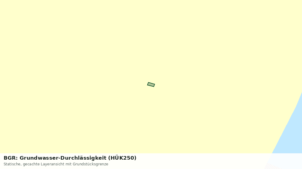 Statische Kartenansicht: BGR: Grundwasser-Durchlässigkeit (HÜK250)