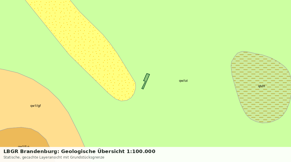 Statische Kartenansicht: LBGR Brandenburg: Geologische Übersicht 1:100.000