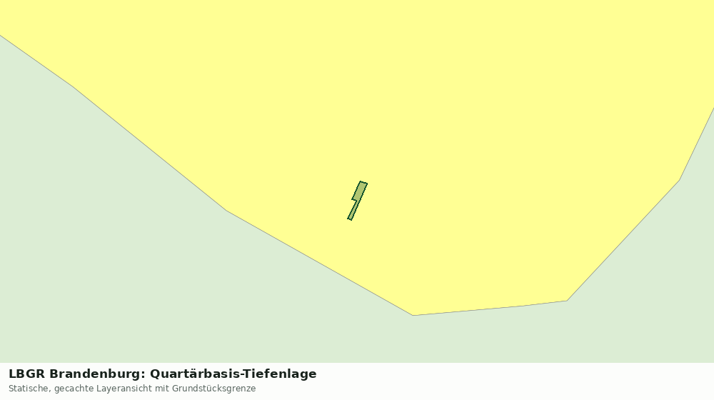 Statische Kartenansicht: LBGR Brandenburg: Quartärbasis-Tiefenlage