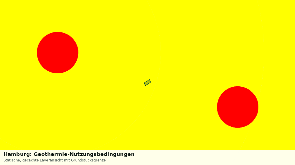 Statische Kartenansicht: Hamburg: Geothermie-Nutzungsbedingungen