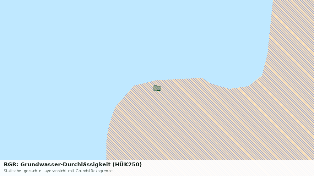 Statische Kartenansicht: BGR: Grundwasser-Durchlässigkeit (HÜK250)