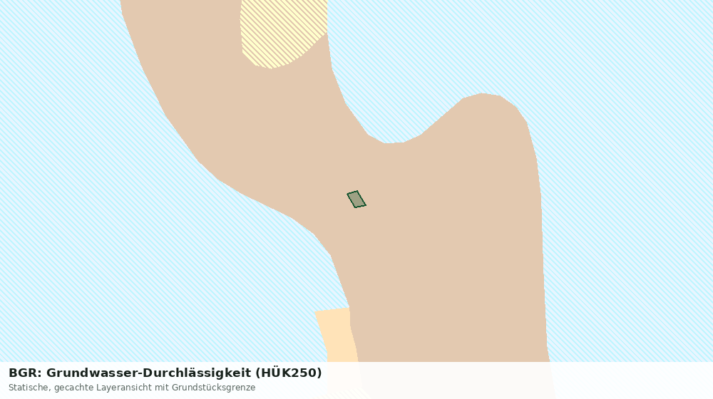 Statische Kartenansicht: BGR: Grundwasser-Durchlässigkeit (HÜK250)