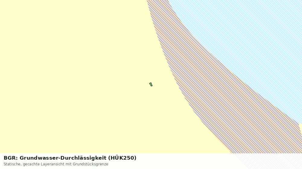 Statische Kartenansicht: BGR: Grundwasser-Durchlässigkeit (HÜK250)