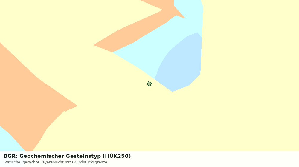 Statische Kartenansicht: BGR: Geochemischer Gesteinstyp (HÜK250)