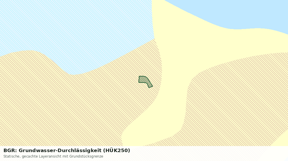 Statische Kartenansicht: BGR: Grundwasser-Durchlässigkeit (HÜK250)