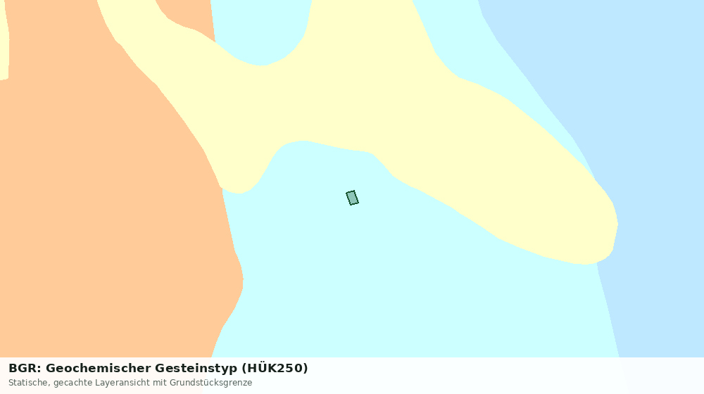 Statische Kartenansicht: BGR: Geochemischer Gesteinstyp (HÜK250)